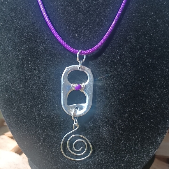 Handmade Spiral Necklace and Earring Set - Picture 5 of 6